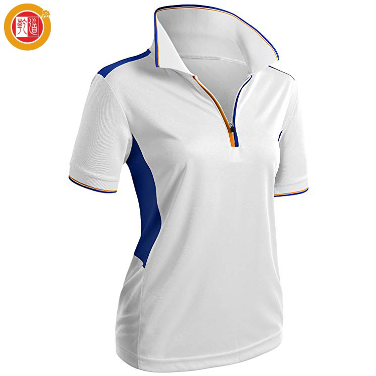 Custom Wholesale Price Women Golf Sport DryFit Short Sleeve Polo Shirt