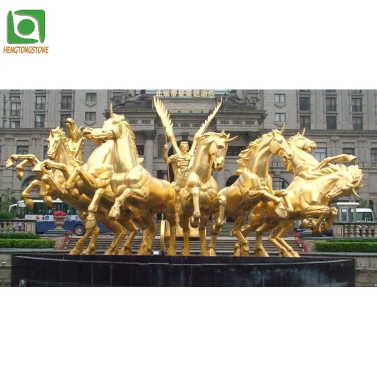 Натуральный размер, Античная бронзовая статуя лошади, фонтан