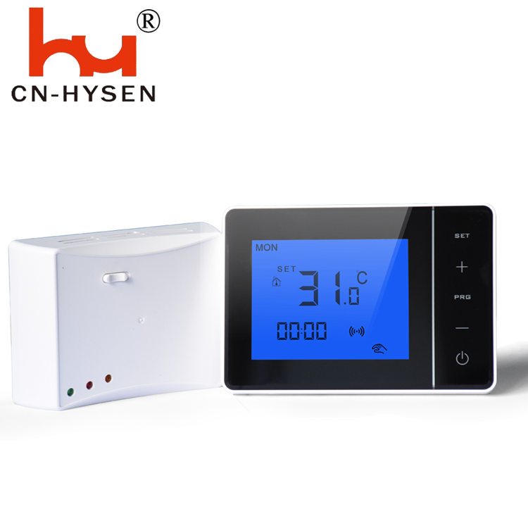 Hysen 3A Adjustable Smart Heating Thermostat Hot Water Radiant Heating Systems Remote Control with Receiver