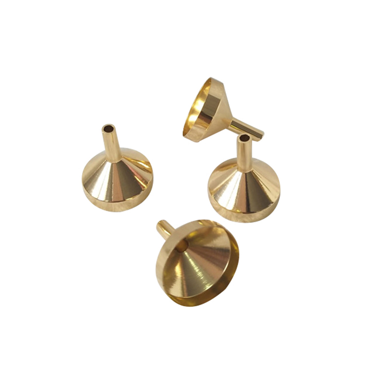 Travel Bottles Easy refill golden aluminum mini funnel
