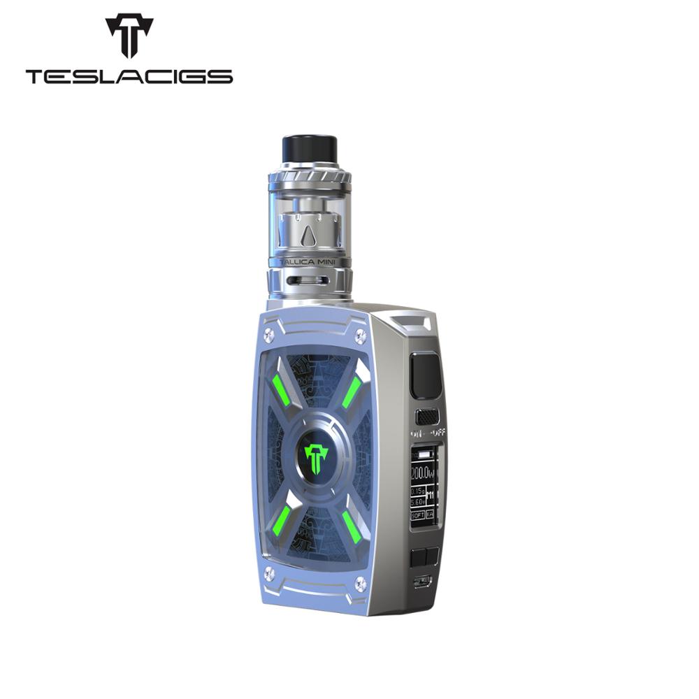 Два высокоскоростных 18650/20700/21700 Teslacigs XT 220 Вт, бокс-мод, сетчатая катушка, комплект