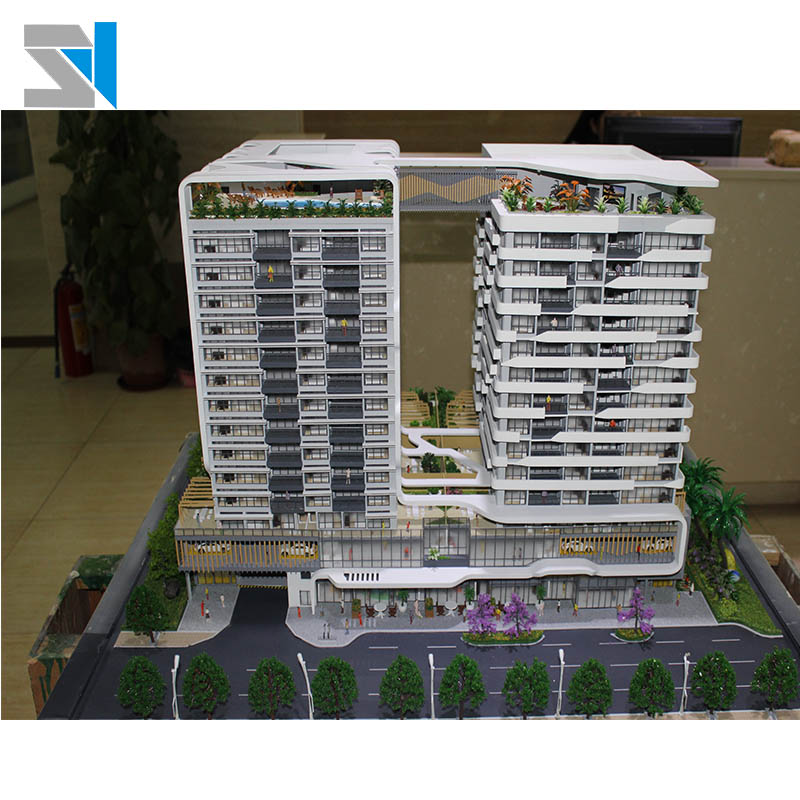 Construction scale model with light , architectural model kits