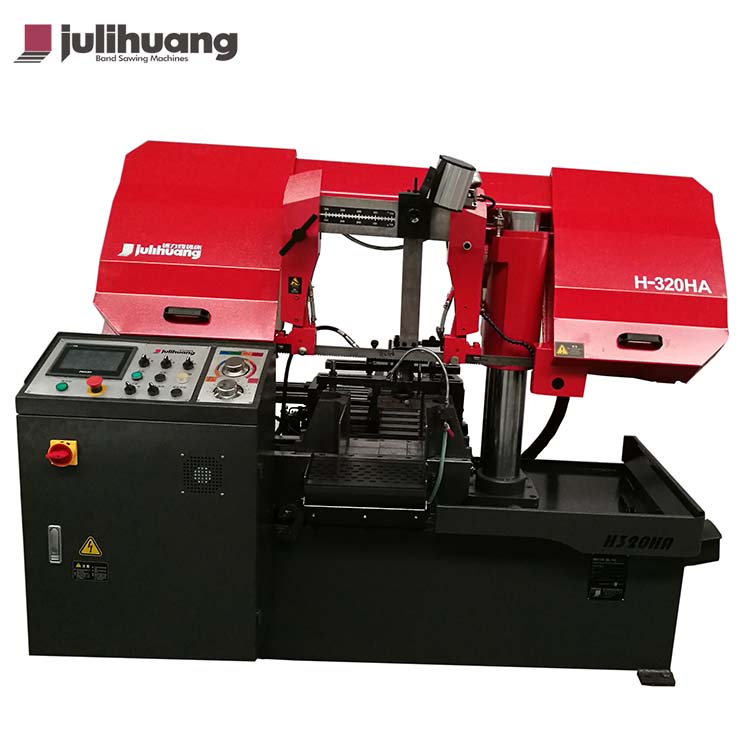 Высокое качество JULIHUANG автоматический OEM/ODM промышленный станок для резки железа металла и стали по индивидуальному заказу CE ISO Горизонтальная ленточная пила с ЧПУ