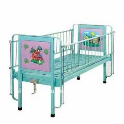 Single-Crank Hospital Children Bed Aluminium Folding Bed