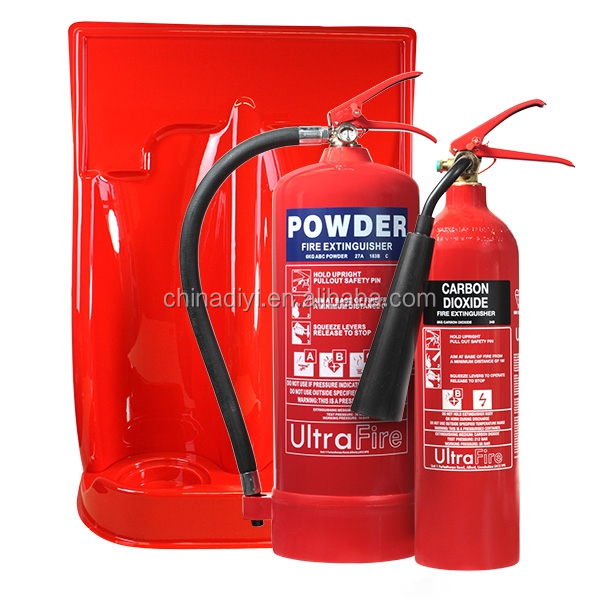 6kg Powder, 2kg CO2 Fire Extinguisher & Double Stand Special Offer