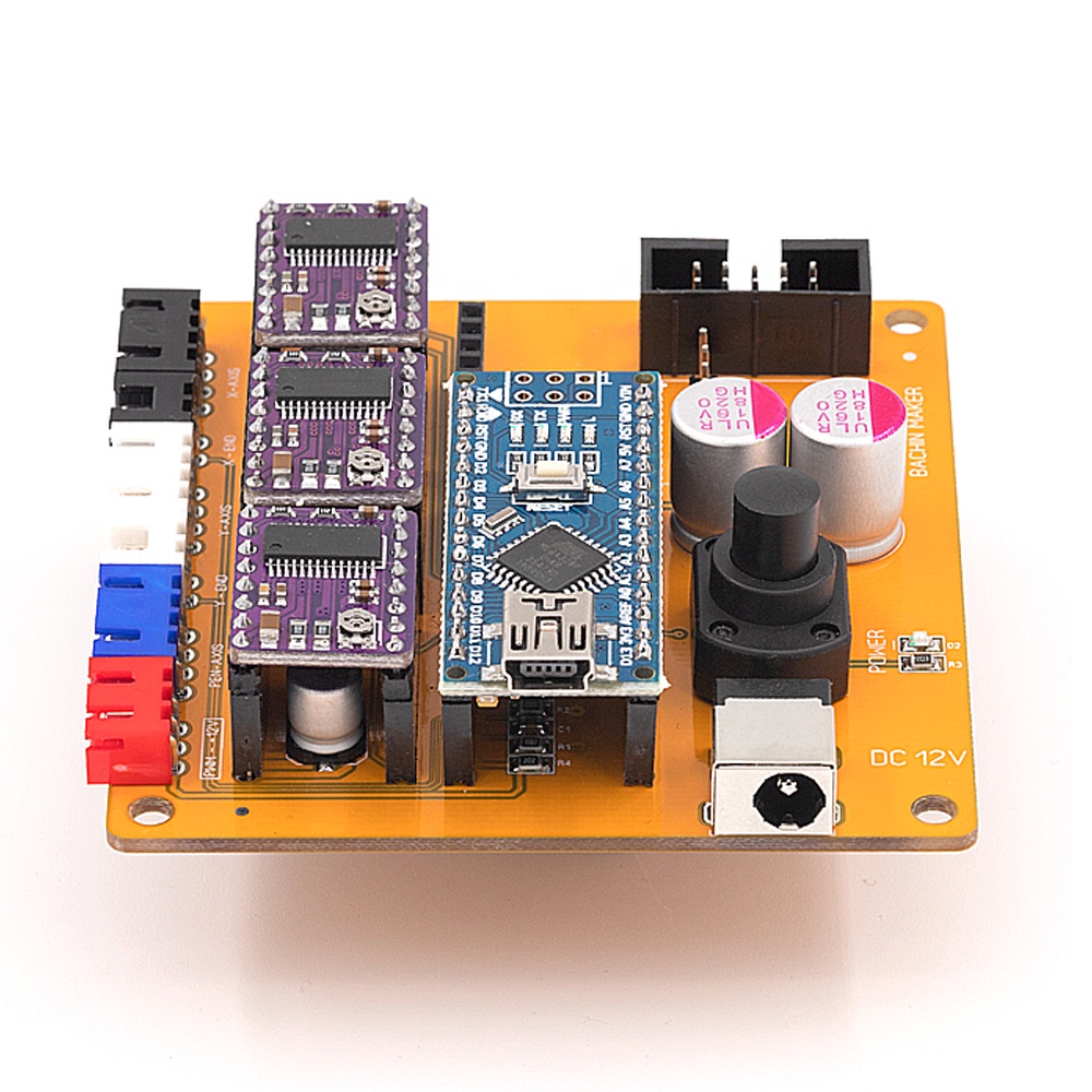 Бачин высокое качество D8-B2.0 pcb 2 оси печатная плата управления для лазерный гравировальный станок с ЧПУ для лазерной резки электрическая панель управления