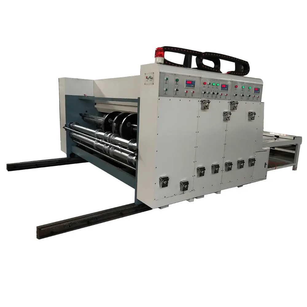Chain Feeding Small Corrugated Carton Box Printing die-cutting diecutting and Slotting Machinery