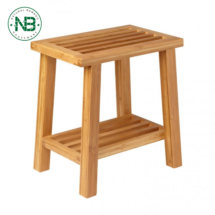 Отдельно стоящие Bamboo душ скамейке для Ванной сиденье стула спа