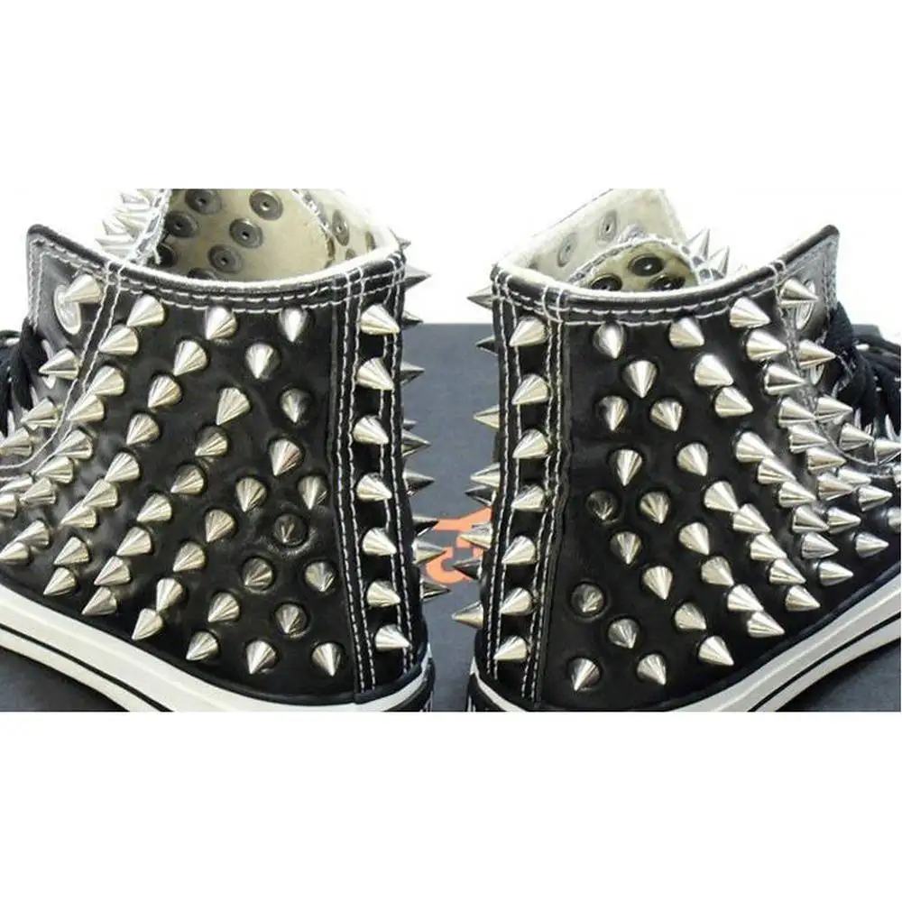 Высококачественные серебряные конусные шпильки и шипы отвертка DIY Craft Cool Punk заклепки для одежды