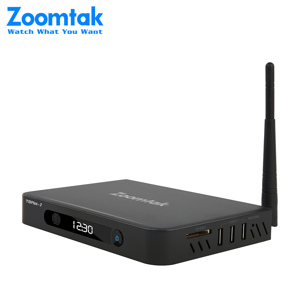 Zoomtak T8 plus-2 Amlogic S912 Android 7,1 Восьмиядерный 4k Hd спутниковый ресивер