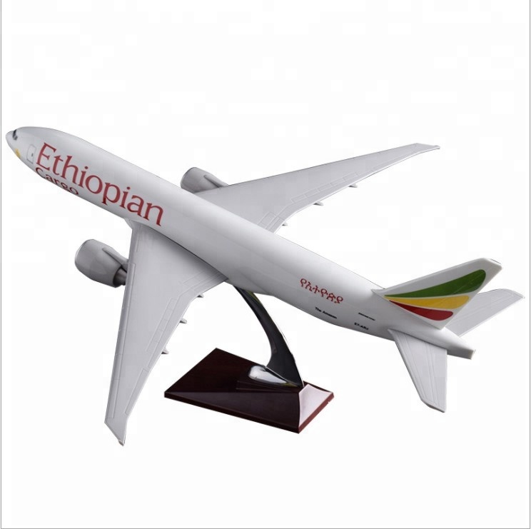 Wholesale custom plastic airplane model and Ethiopian aircraft business gifts and ABS model Ethiopian plane