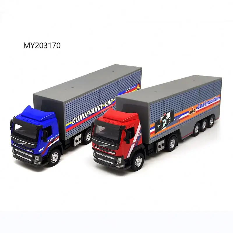 Volvo scale 1:50 zinc alloy mini cargo container truck model toys