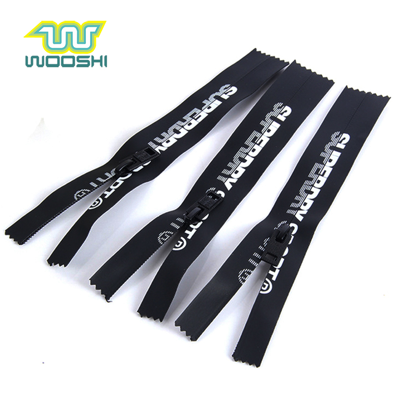 Custom Printed Brand PU Coating Water Tight Zipper for Outdoor Sport Suit