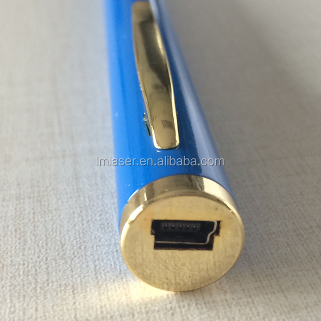 Портативная Зеленая лазерная ручка с интерфейсом USB и длиной волны 532 нм