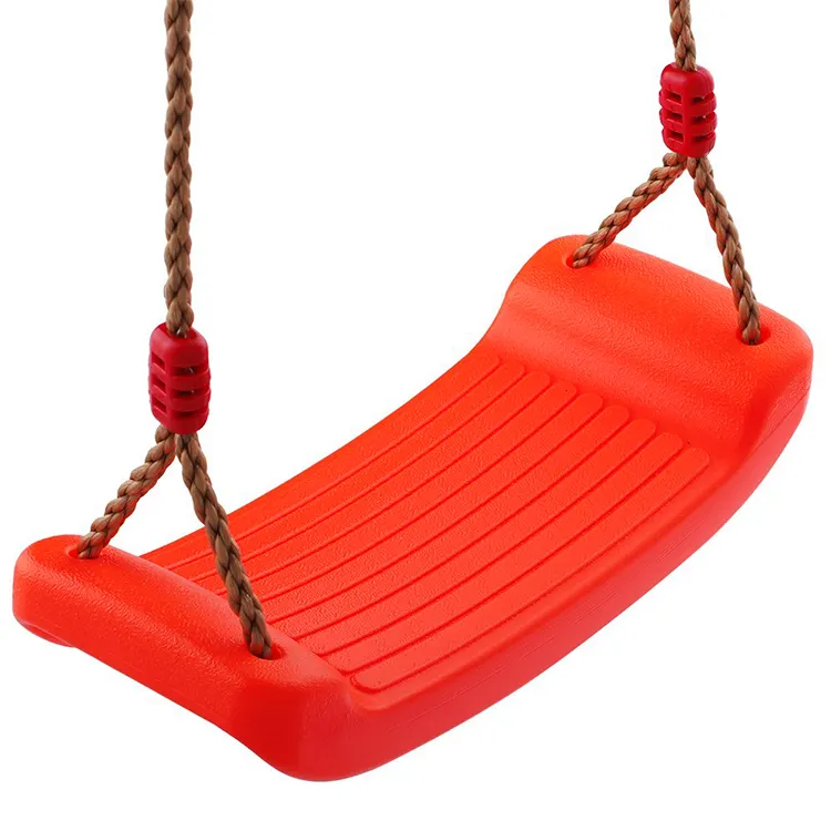 Heavy Duty Plastic Hanging Exercise Swing Seat Set with Rope for Kids
