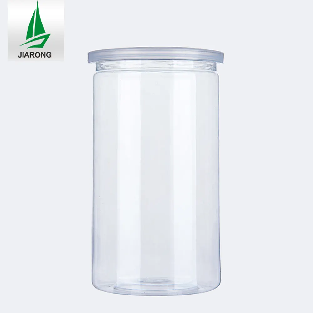 Plastic Containers Factory Wholesale Cashew Nuts Jar Food Package PET Can Candy Plastic Container For Sealing Presservation Multiple Nuts Candies