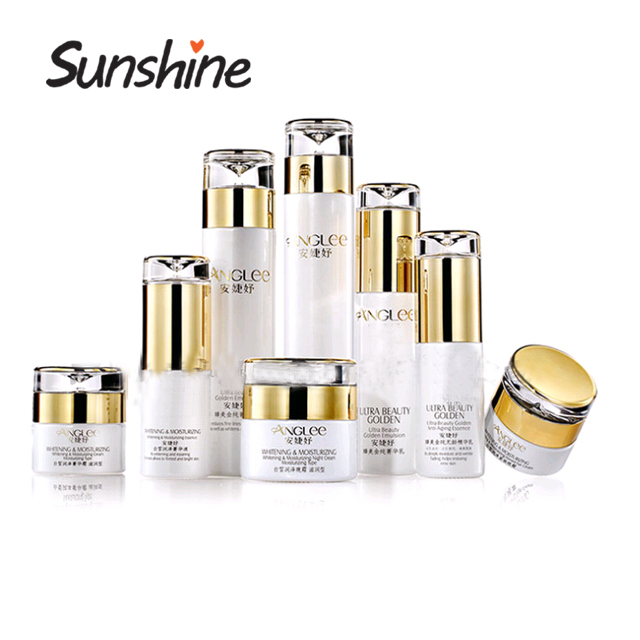 Good quality unique empty cosmetic lotion glass bottle