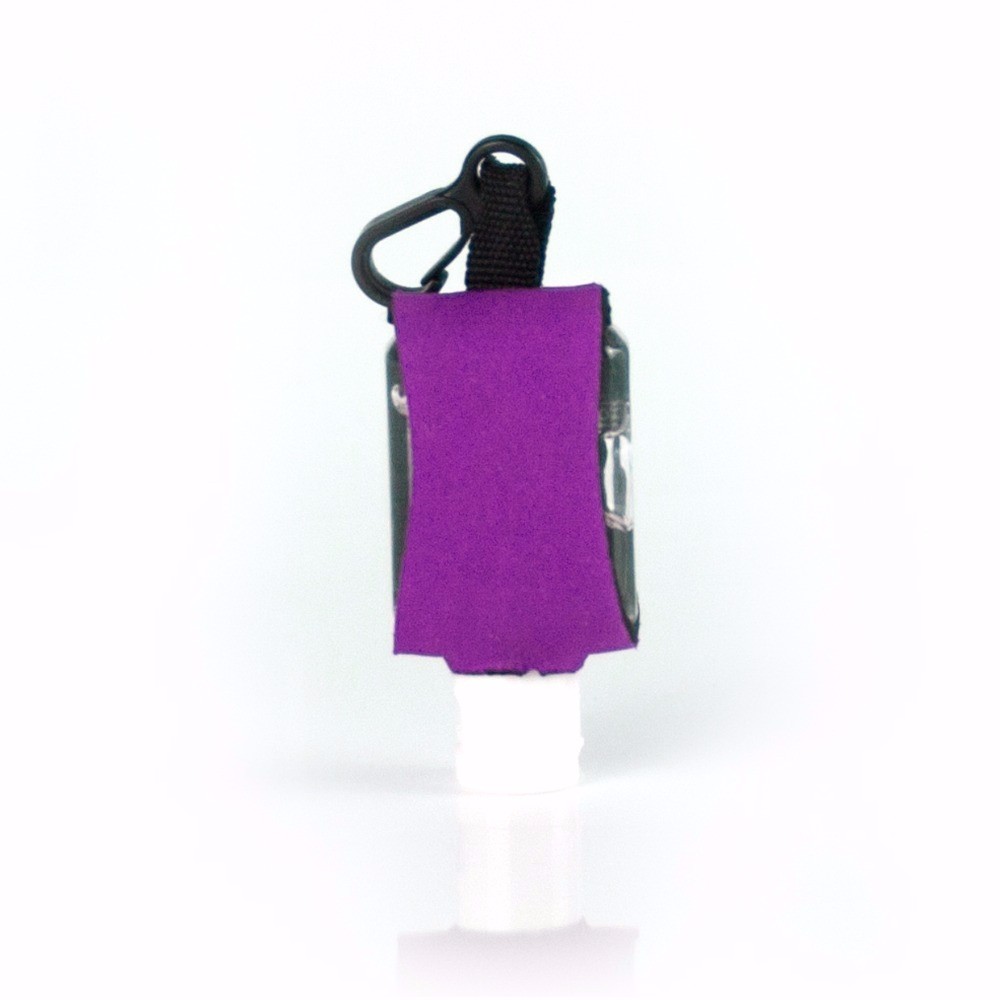 Promotional 15ml hot selling hand washing with holder Waterless Pocket Hand Sanitizer hand wash liquid soap with Holder Hook