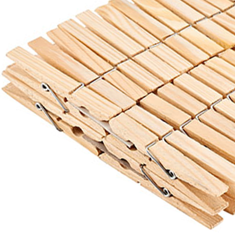 Multifunctional durable pine wood clothes peg windproof clip socks drying clothes pine peg wholesale