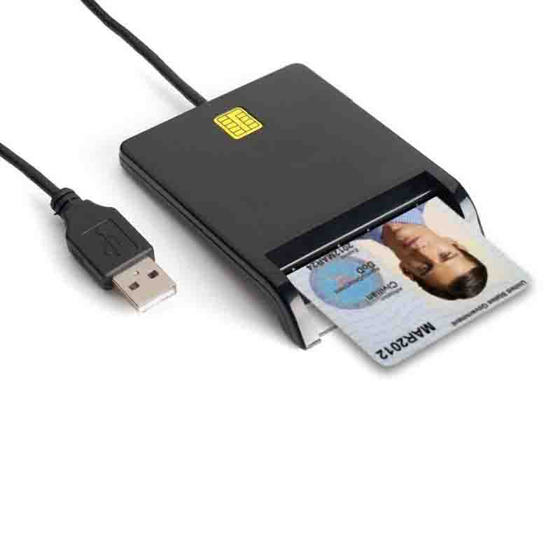 Высокое качество DOD военные USB общего доступа CAC Smart ATM кард-ридер с двойным