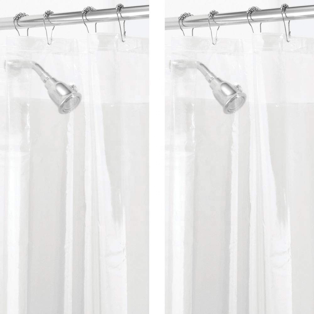 PEVA clear transparent western bath shower curtains
