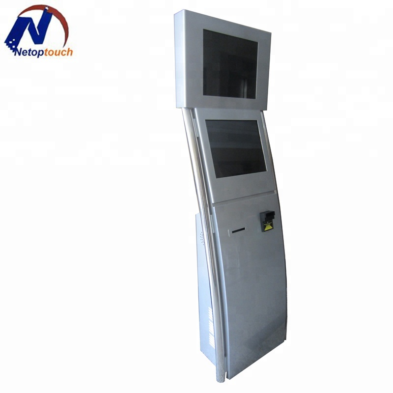 Self Service Double Monitor Payment Kiosk Equipment
