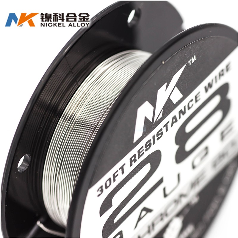 Suzhou NK vape wire nichrome 80 20 22 24 26 28 30 32 34 36 38 40 42 gauge ni80 28ga for ecig