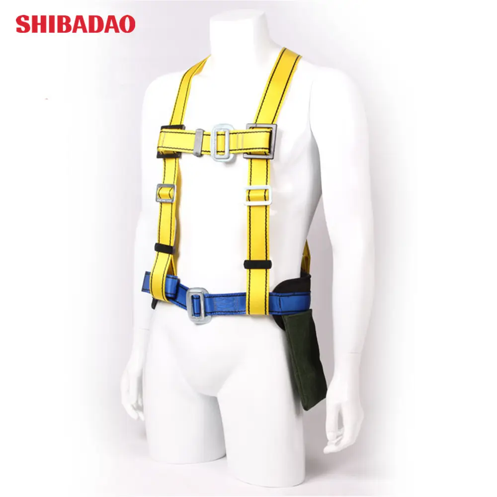 Fall Protection 4-point D rings safety belt full body harness