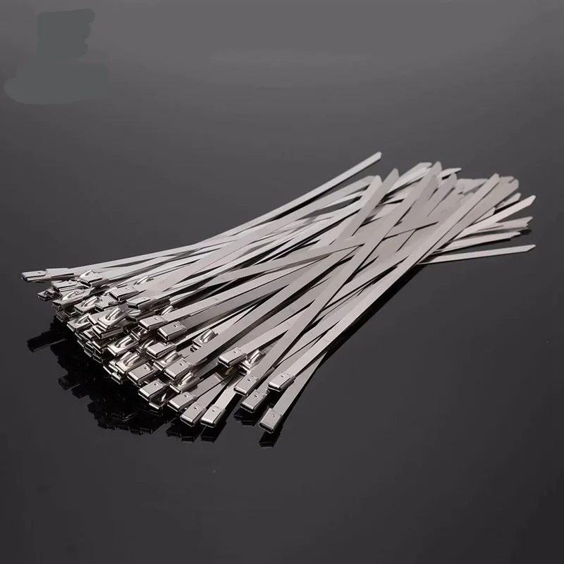 Ball Lock 100mm Self-locking 201/304/316 zip stainless steel cable tie