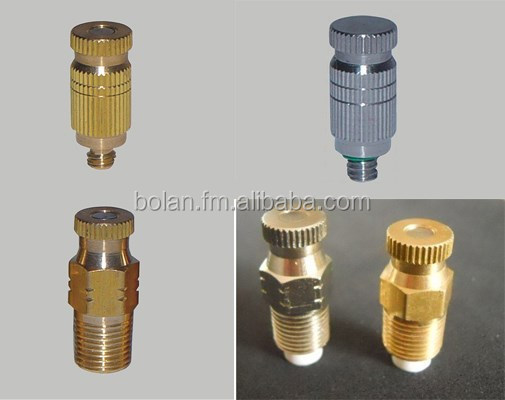 Mist nozzle in brass or stainless steel. Mister.