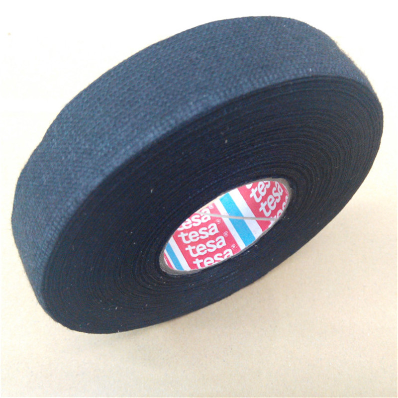Original Tesa 51608 Car Cloth Tape Flannelette Public Wire Harness Engine Room Temperature Resistance Tape Tesa Adhesive Tape