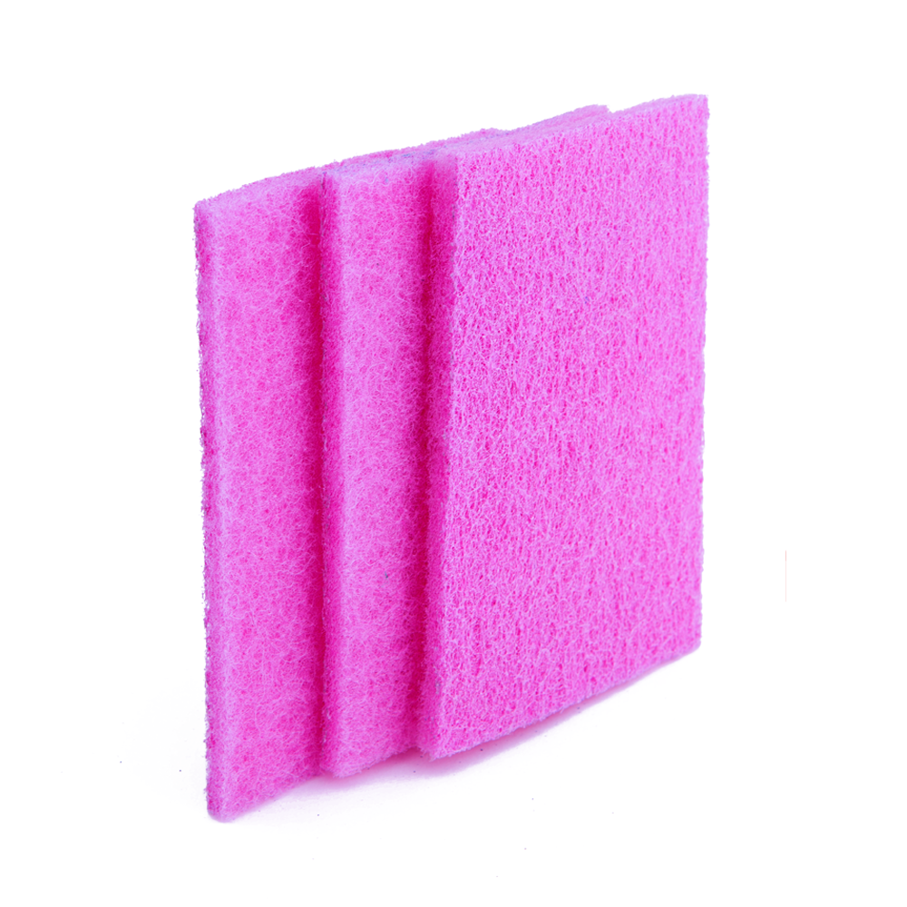 DH-C2-8 high quality polishing sponge pad nylon scouring pad pink industrial sponge