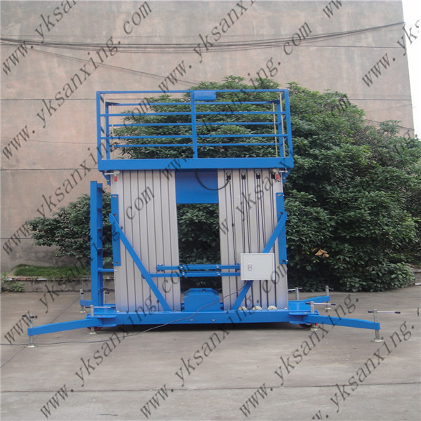 sx-0.2-10 10m double frame aluminium alloy lifting platform