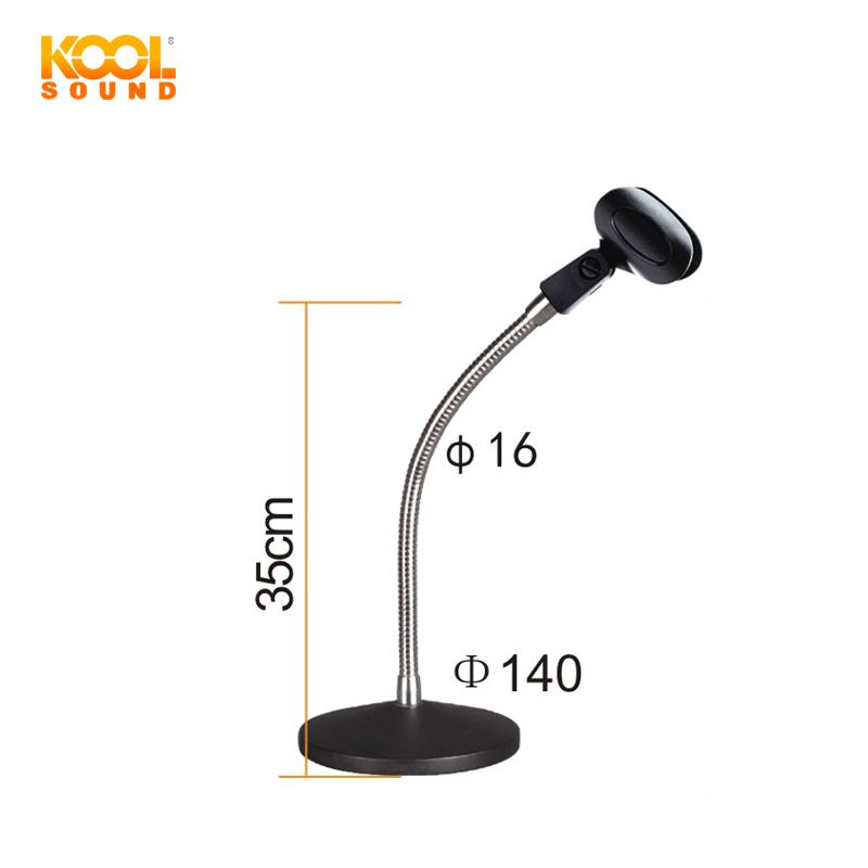 KOOL звуковая настольная подставка для микрофона с круглой базой и gooseneck