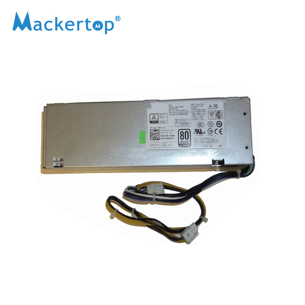 Абсолютно Новый импульсный источник питания 240 Вт для Dell Optiplex 3040 5040 7040 3650 3656 MT 6WX7D 06WX7D CN-06WX7D W72XN thrjk H62JR D7