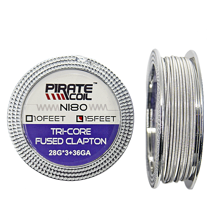 Предварительно изготовленная Паровая проволока Tri-core fused clapton 3*28G + 36G Катушка Проволока вейп ni80 большой запас