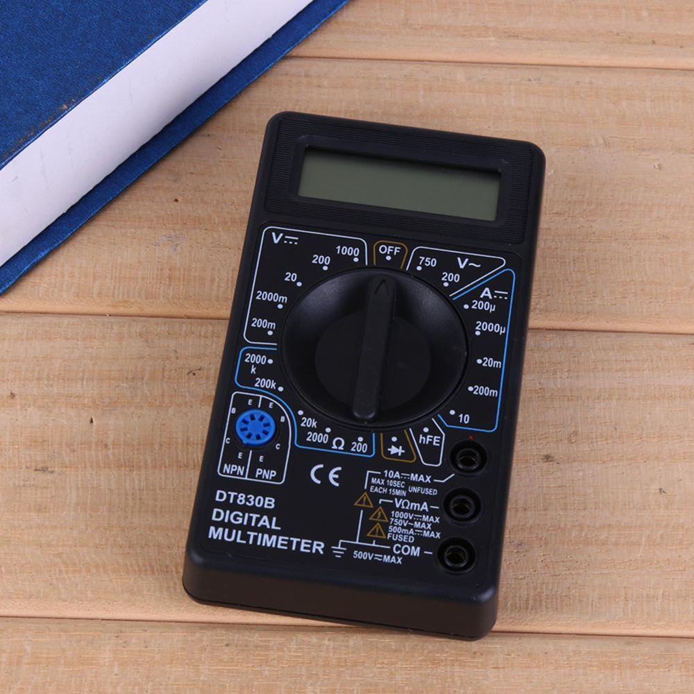 DT830B цифровой ЖК-Вольтметр Амперметр Омметр мультиметр Вольт AC/DC Измеритель Тестер