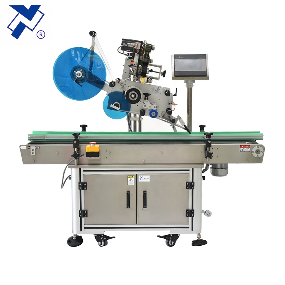 NY-817 Full Automatic Flat Surface Top Side Labeling Machine Hot Selling Labeler