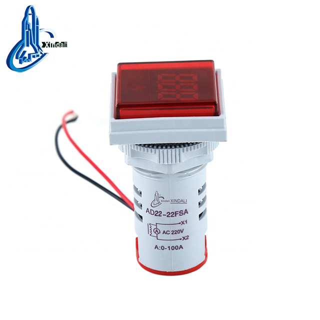Ac 0-500v 22 мм квадратный мини световой индикатор лампы цифровой измеритель напряжения вольтметр AD22-22FSA