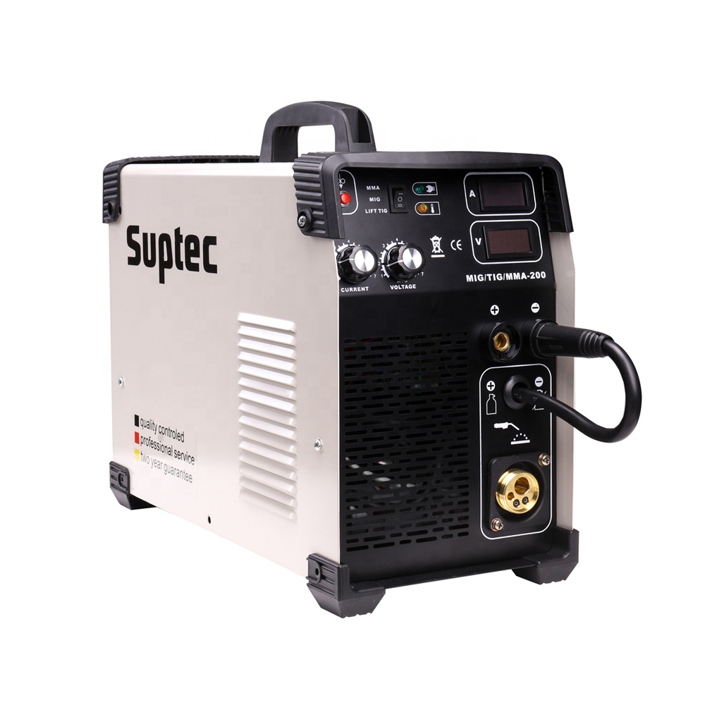 SUPTEC Профессиональный инвертор алюминиевый 3 в 1 mig сварщик soldadura mig tig mma 250amp igbt инвертор co2 mig сварочный аппарат