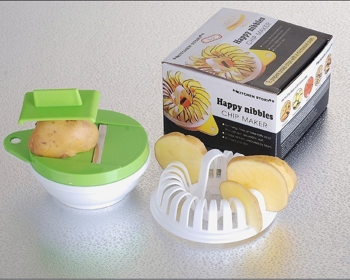 Happy Nibbles пластик микроволновая печь Картофеля Чип Maker