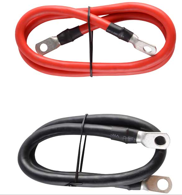 Инверторные кабели Z71805, 2 AWG, красные + черные, из чистой меди, для солнечных батарей, домов на колесах, автомобилей, лодок, 12 В 5/16, наконечники