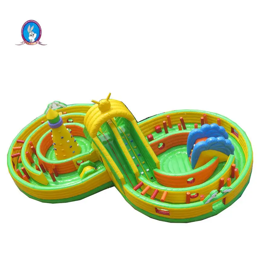 durable inflatable pvc obstacle playground slide inflatable maze inflatable sports games