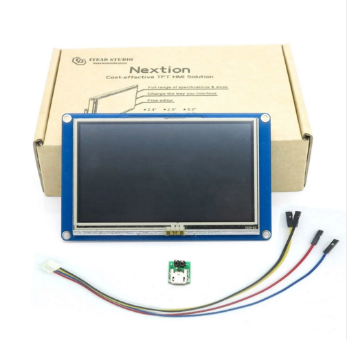 Nextion 5,0 HMI интеллигентая (ый) TFT сенсорный дисплей NX8048T050 5-дюймовый жидкокристаллический экран Смарт USART UART серийный для Raspberry Pi