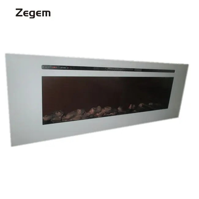 72"  white color  wall hanging and insert electric fireplace /heater