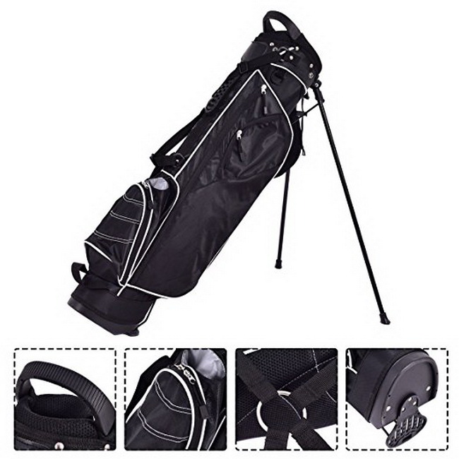 Wholesale custom golf Retro fashion Canvas sport Divider Stand Cart Bag golf travel bag carry bag