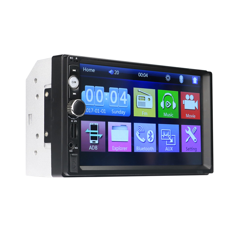 2 Din 7 дюймов сенсорный экран автомобильный мультимедийный плеер DVD GPS навигации автомобиля радио