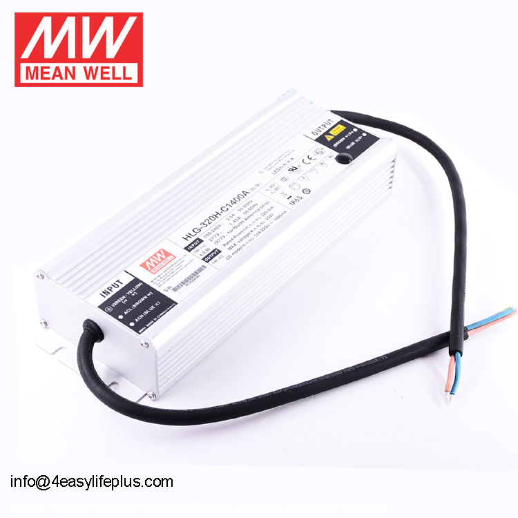 Meanwell HLG-320H-C1400B 320 Вт Светодиодный драйвер постоянного тока