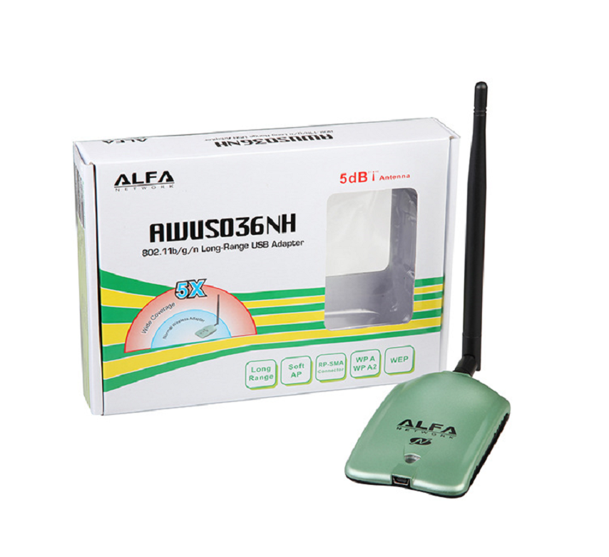 Оригинальный 150 Мбит/с Alfa AWUS036H высокомощный usb Wi-Fi адаптер Ralink RT3070 чипсет беспроводной USB Wi-Fi адаптер