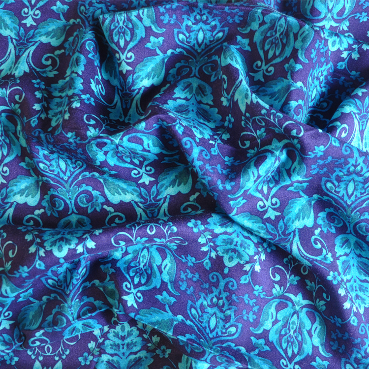 Wholesale ladies viscose luxury rayon printing challis fabric